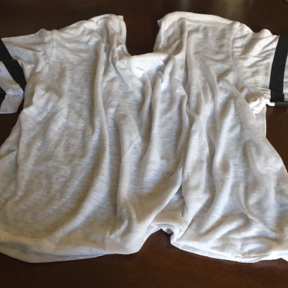 Crop top, short sleeve, stripped shirt, u neck